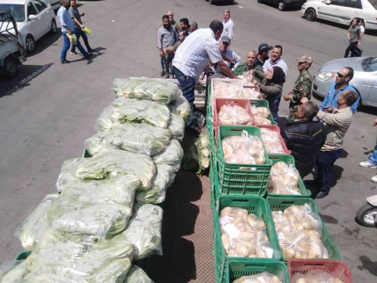 محافظة دمشق تطلق مبادرة لبيع الخضار للمواطنين بأقل من نصف سعرها