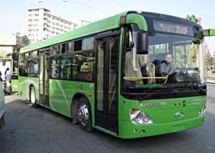 تفعيل خط جديد للنقل الداخلي في مدينة دمشق بـ30 باص